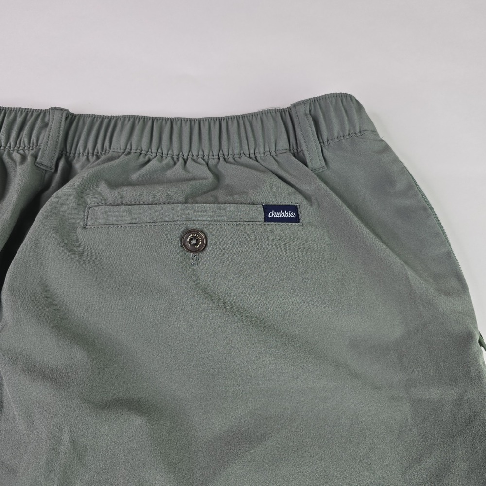Chubbies Mens 2XL Hybrid Shorts Green Drawstring Regular Fit Stretch 6" inseam - Picture 14 of 15
